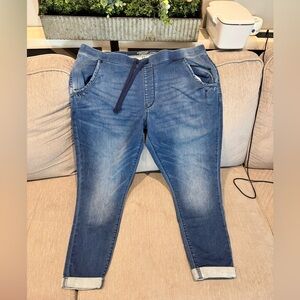 Signature by Levi Strauss Blue Denim Jogger Waistband